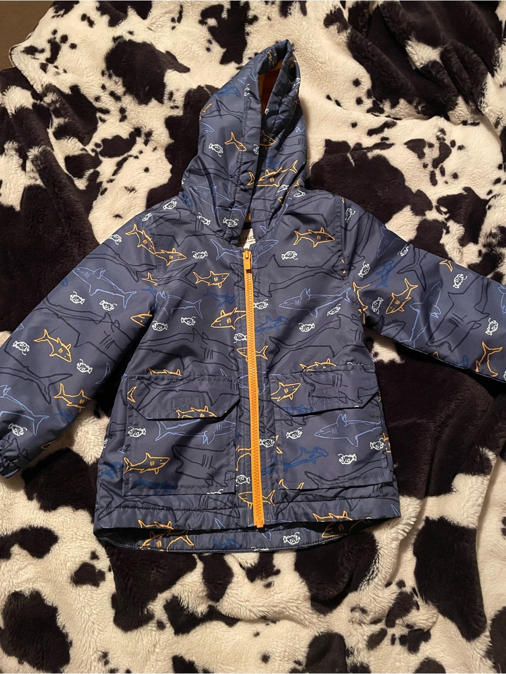 Carter’s Shark Toddler Windbreaker Jacket Size 3T